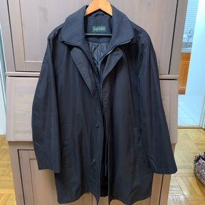 Men’s Ralph Lauren Wool Trim Raincoat